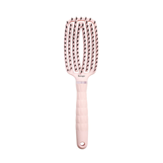 blush L’ange vented paddle brush with nylon bristles on a white background
