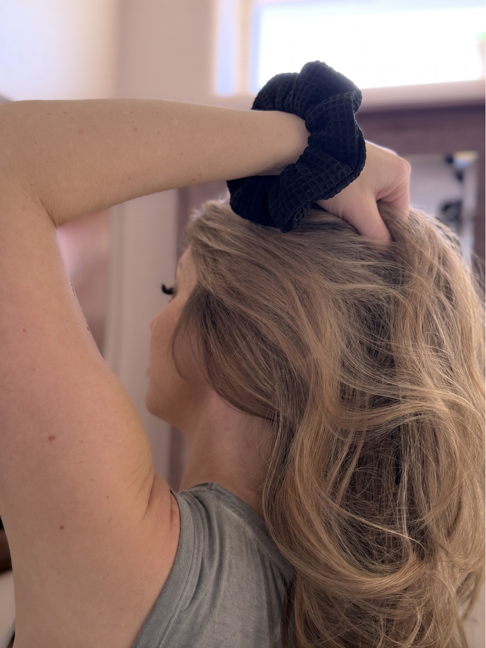 Waffle Cotton Scrunchies 2pk
