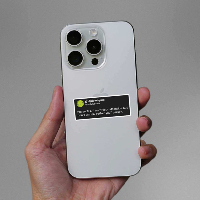 Want Your Attention Sticker - Stickers | STICK IT UP