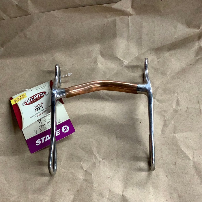 Weaver Leather 25-5802 4.5 inch Medium Port Curb Bit