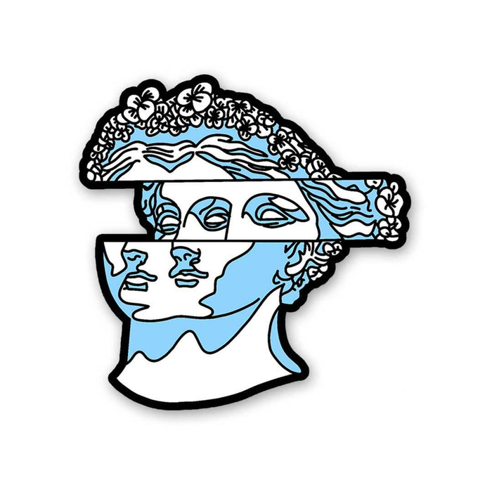 White Flower Hair Statue Sticker - Stickers | STICK IT UP