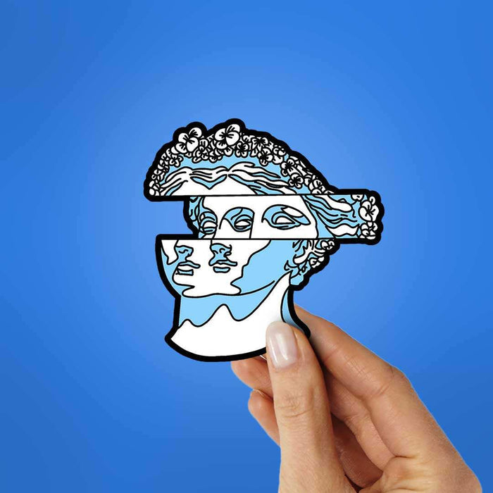 White Flower Hair Statue Sticker - Stickers | STICK IT UP