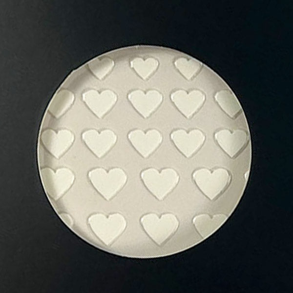 White Hearts Nail Art Decals