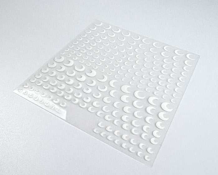 White Moons Nail Art Decals