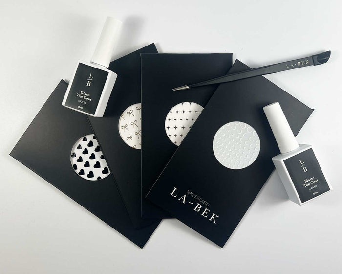 White Moons Nail Art Decals