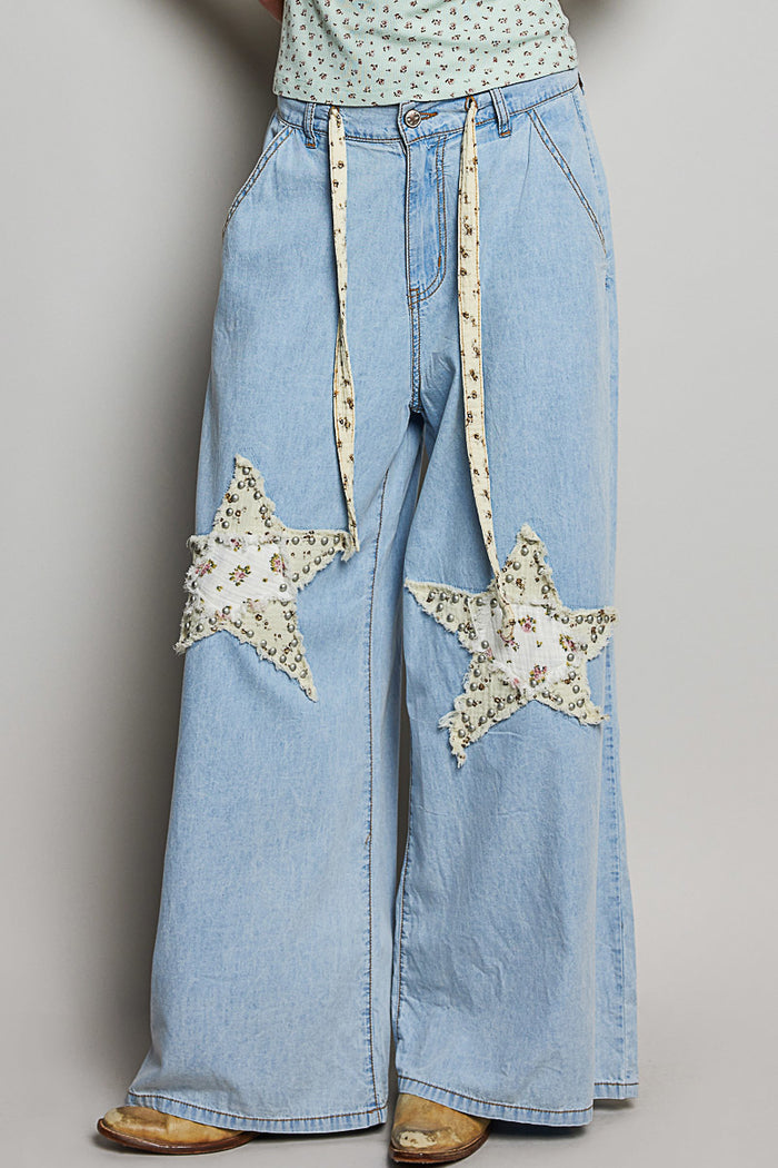 Wide Leg Pant with Drawstring