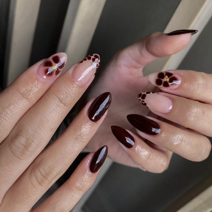 Wine Bloom | Medium Almond | EASY PRESS™