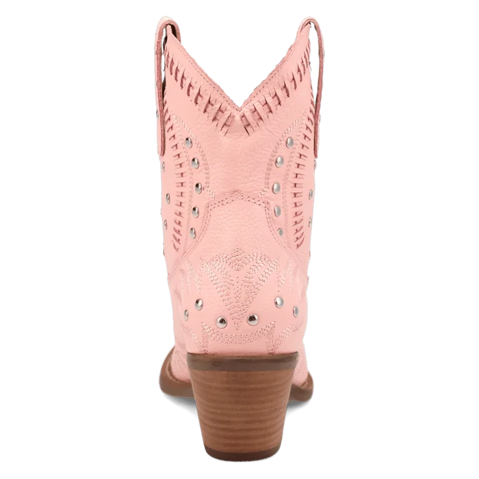 Women's Dingo DI2206-PK 7" Precious Pink Smooth Leather Bootie