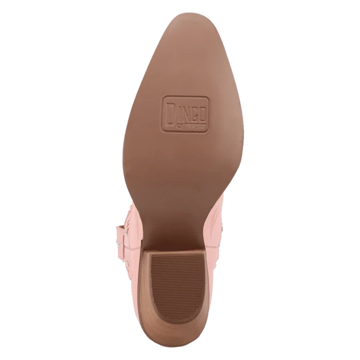 Women's Dingo DI2206-PK 7" Precious Pink Smooth Leather Bootie