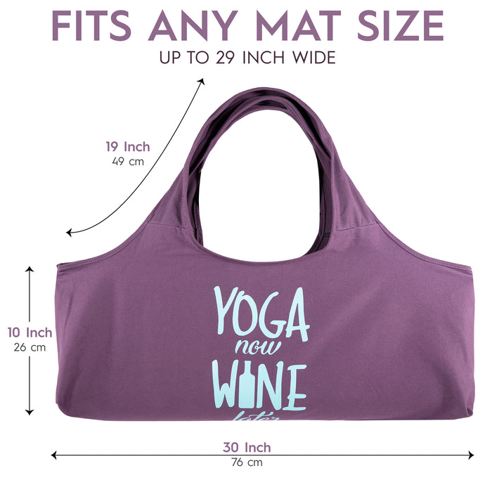 Yoga Bag - Wine Later