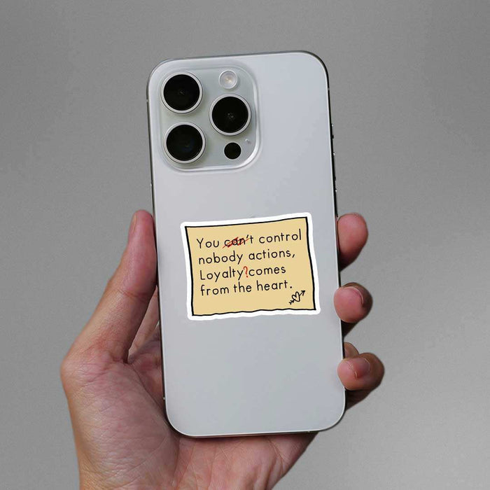 You Control Nobody Actiond Sticker - Stickers | STICK IT UP