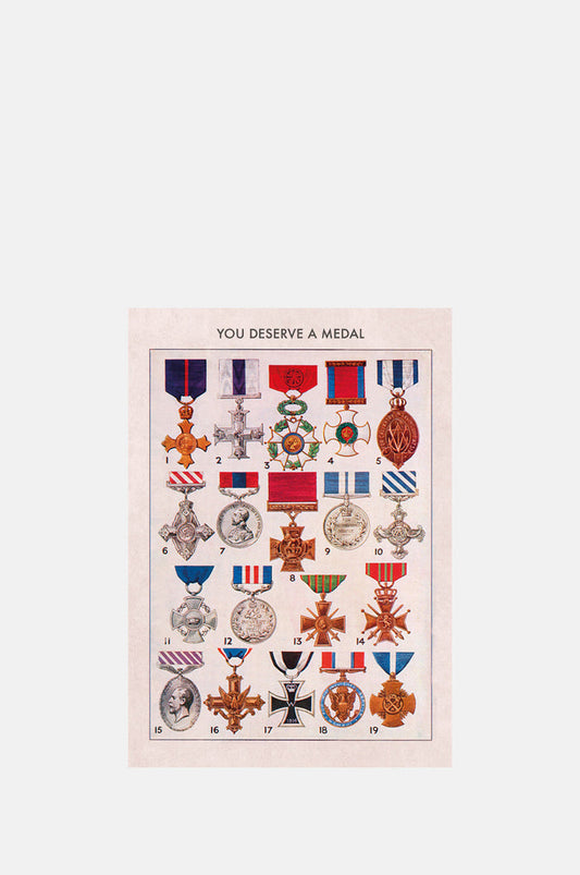 The Pattern Book You Deserve a Medal Greeting Card.