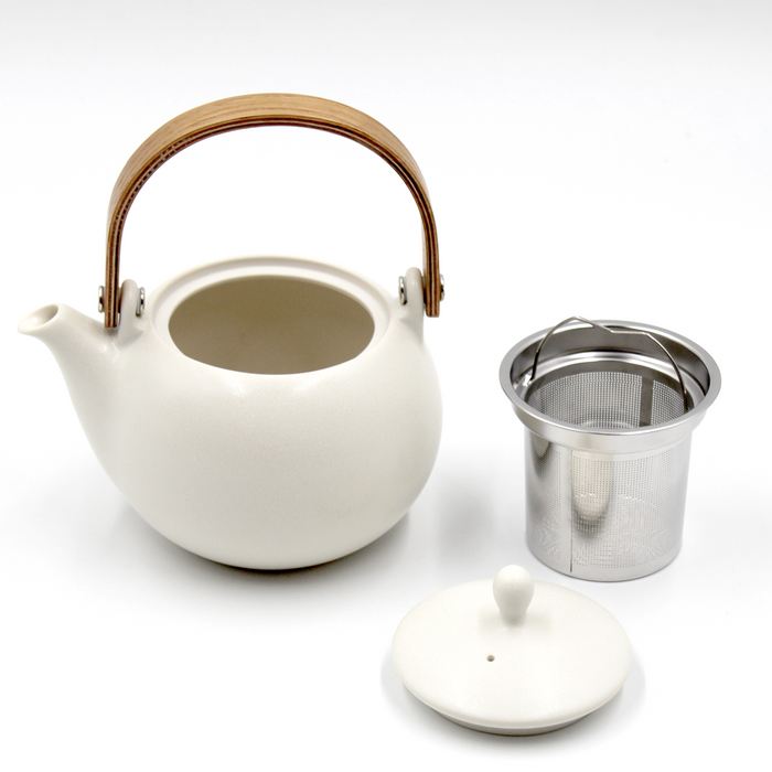 YUI Wooden Handle Dobin Teapot