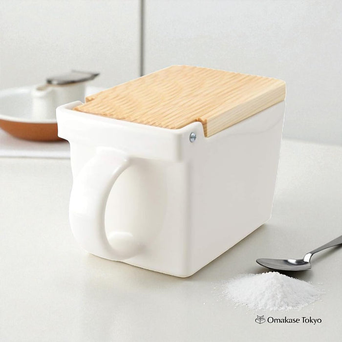 ZERO JAPAN Kitchen Container White BST17 WH  Salt Box