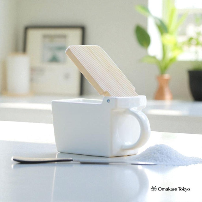 ZERO JAPAN Kitchen Container White BST17 WH  Salt Box