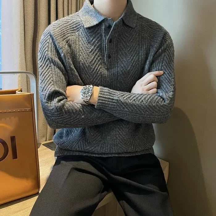 Zion - Collar Long Sleeve Sweater
